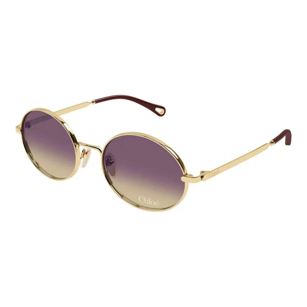 Chloe CH0326S Gold/violet To Brown Gradient 001 Sunglasses