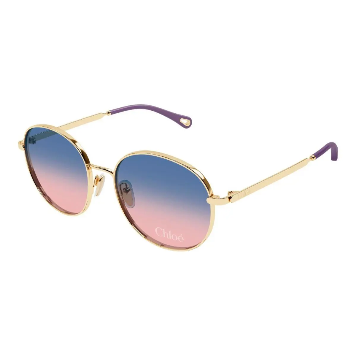 Chloé Chlo CH0325S Gold/blue To Pink Gradient Mirror 003 Sunglasses