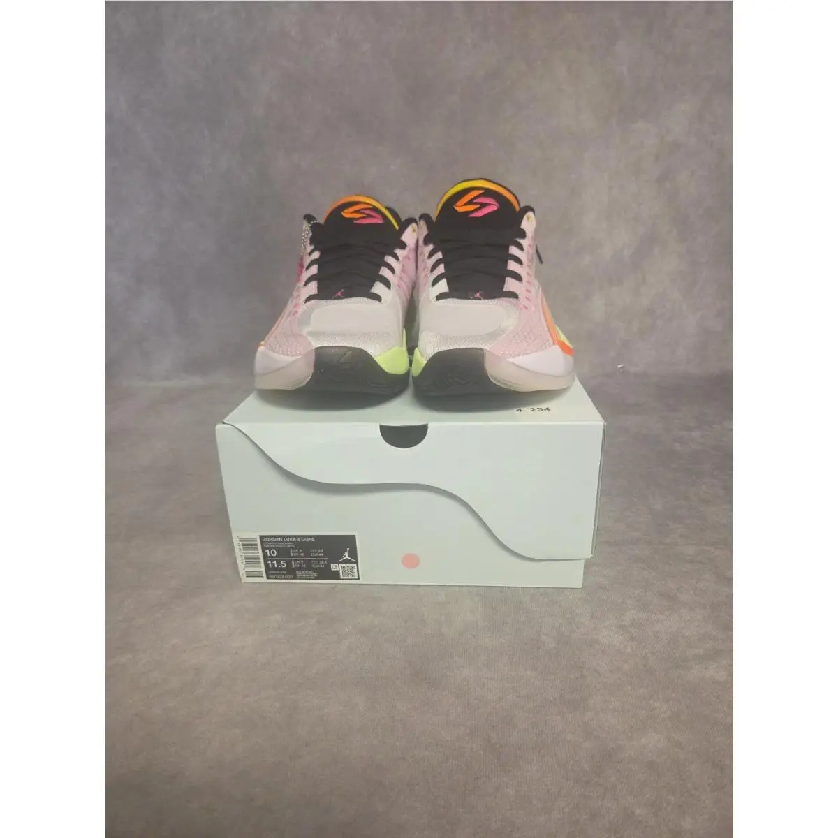 Nike shoes - Jordan Luka 4 - Luka - IB7904-600 - Pink, Manufacturer: Light Arctic Pink/Black/Opti Yellow/Laser Orange 1