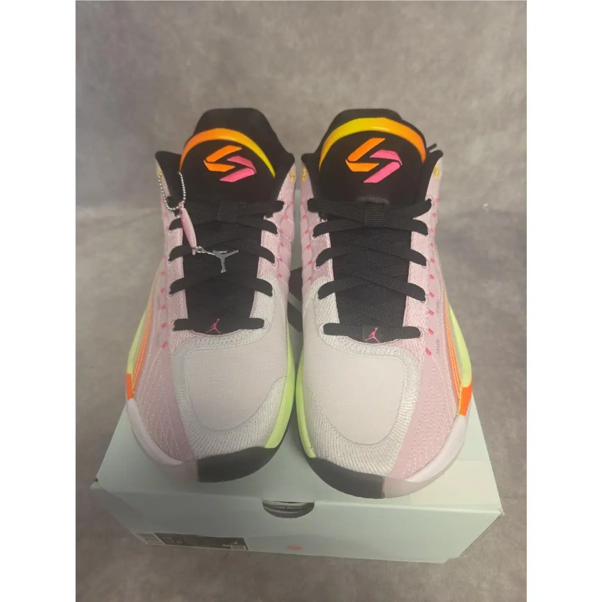 Nike shoes - Jordan Luka 4 - Luka - IB7904-600 - Pink, Manufacturer: Light Arctic Pink/Black/Opti Yellow/Laser Orange 2