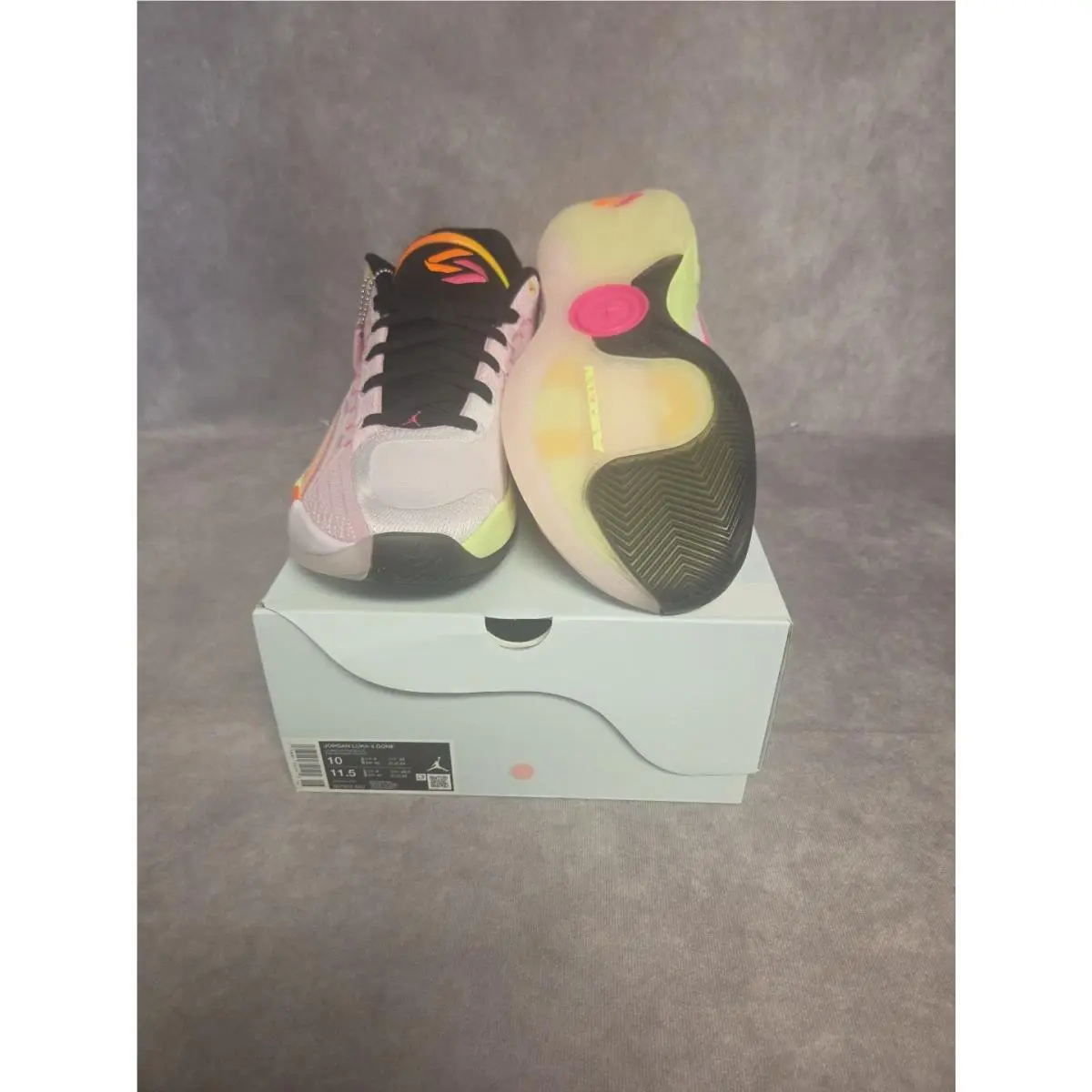 Nike shoes - Jordan Luka 4 - Luka - IB7904-600 - Pink, Manufacturer: Light Arctic Pink/Black/Opti Yellow/Laser Orange 4