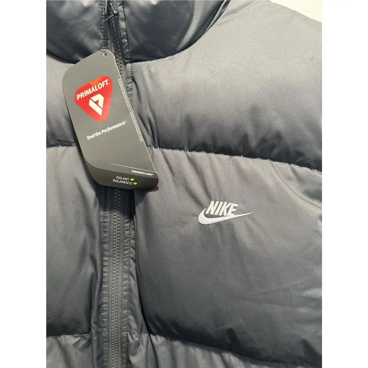 Nike clothing - Nike Sportswear Club PrimaLoft Water-Repellent Puffer Vest - FB7373-068 - Gray 2