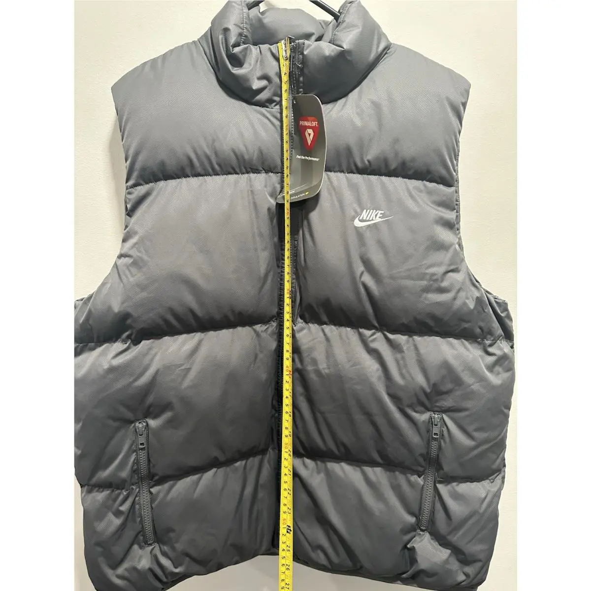 Nike clothing - Nike Sportswear Club PrimaLoft Water-Repellent Puffer Vest - FB7373-068 - Gray 7