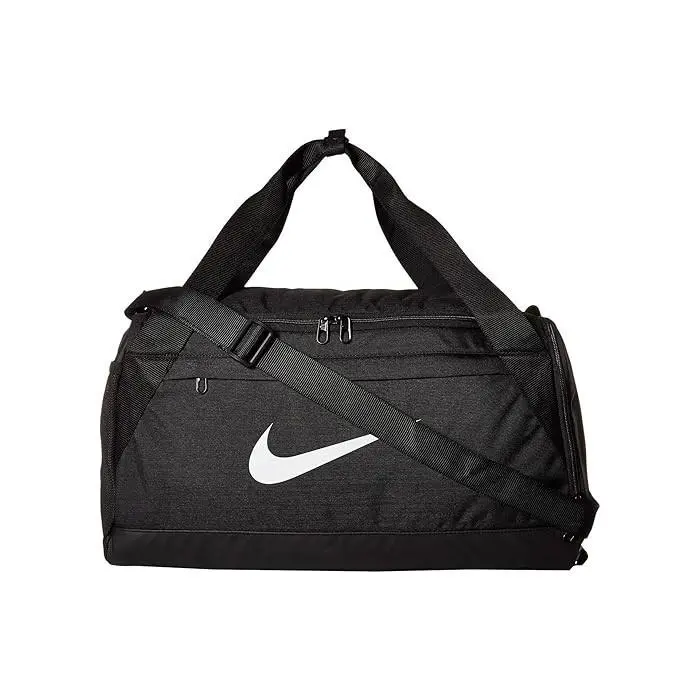 Nike X8405 Unisex Black White Small Brasilia Training Duffel Bag - Black