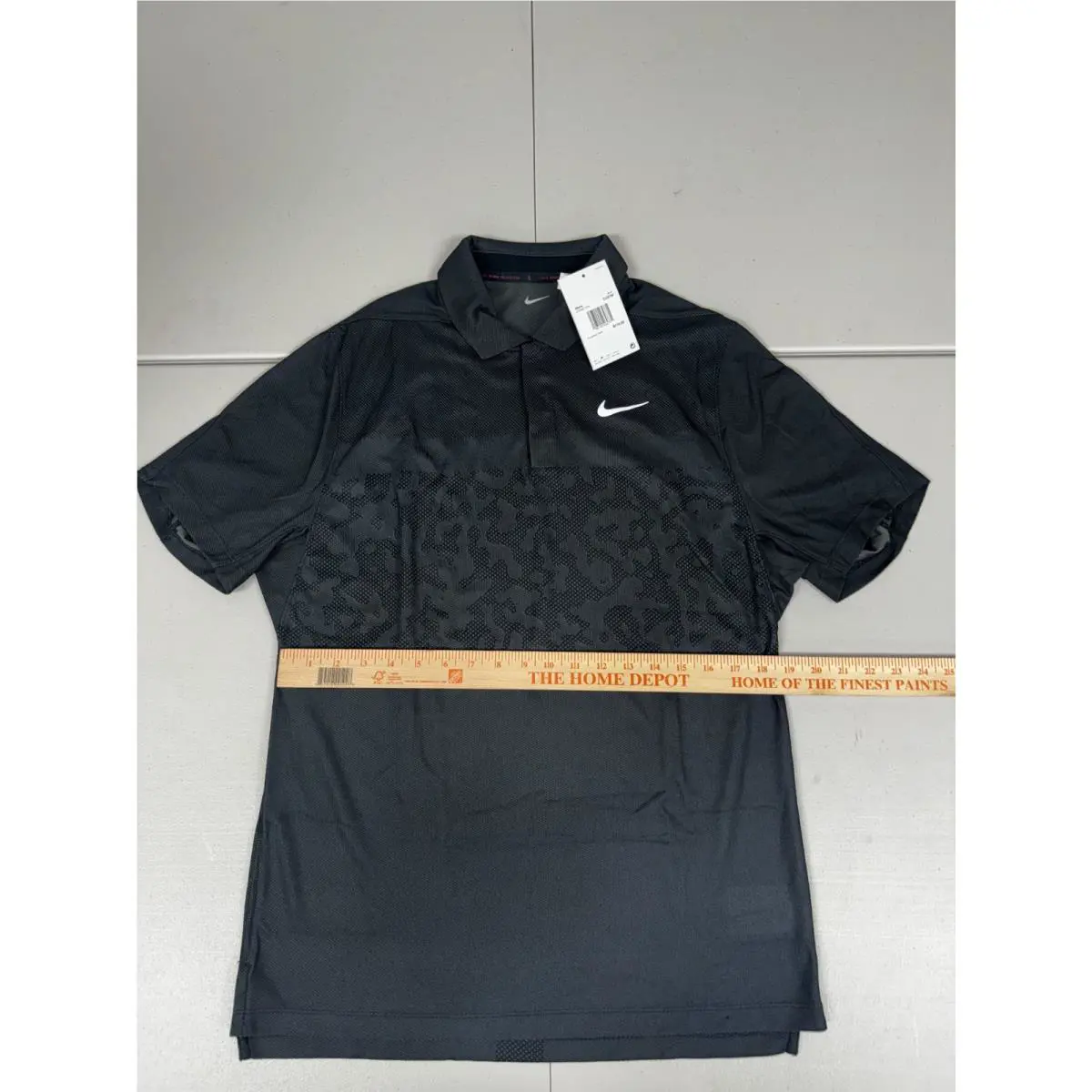 Nike clothing - Dri-FIT ADV Tiger Woods Golf Polo - DR5327-010 - Black (UPC: 196155464733) 3