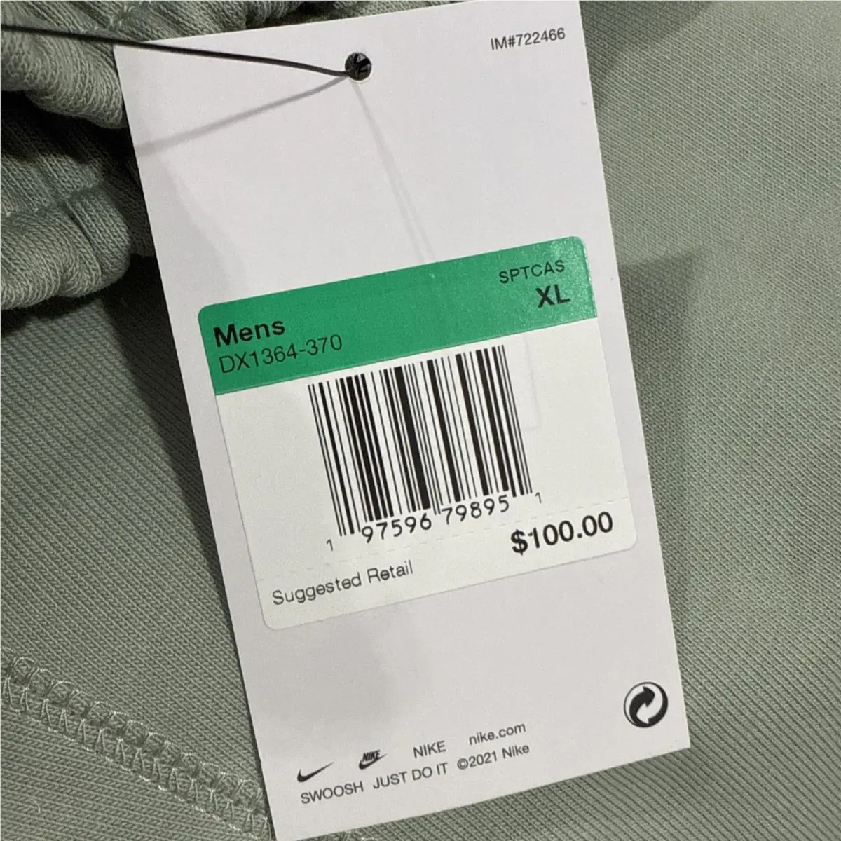 Nike clothing - DX1364-370 - DX1364-370 - Light Green 6