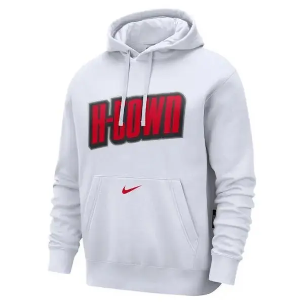 Nike Mens Houston Rockets H-town Nba City Edition Series Club Hoodie White XL