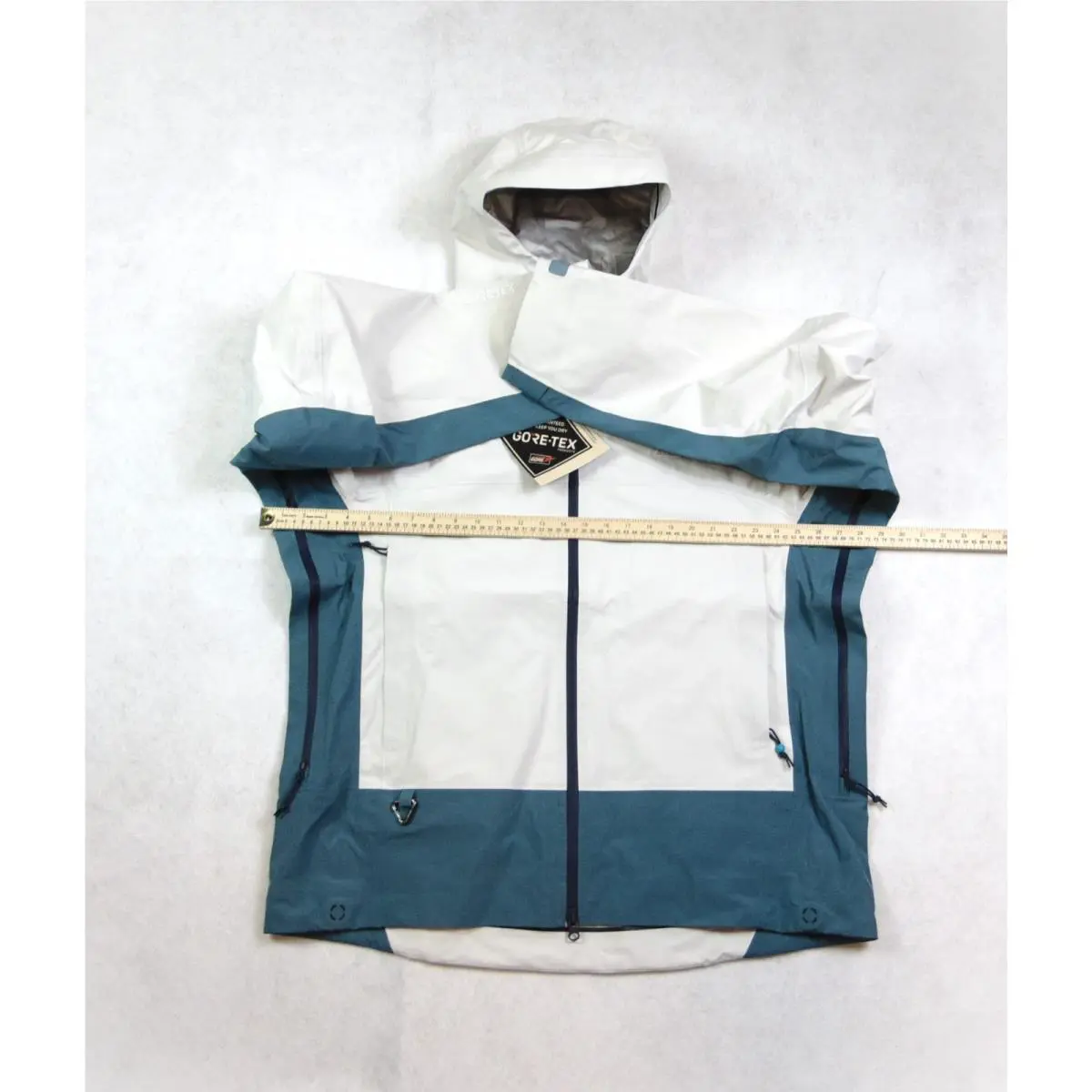 Nike clothing - Nike ACG Storm-Fit ADV GORE TEX Jacket - FV8641 030 - Arctic White & Bicoastal (UPC: 197863476872) 0