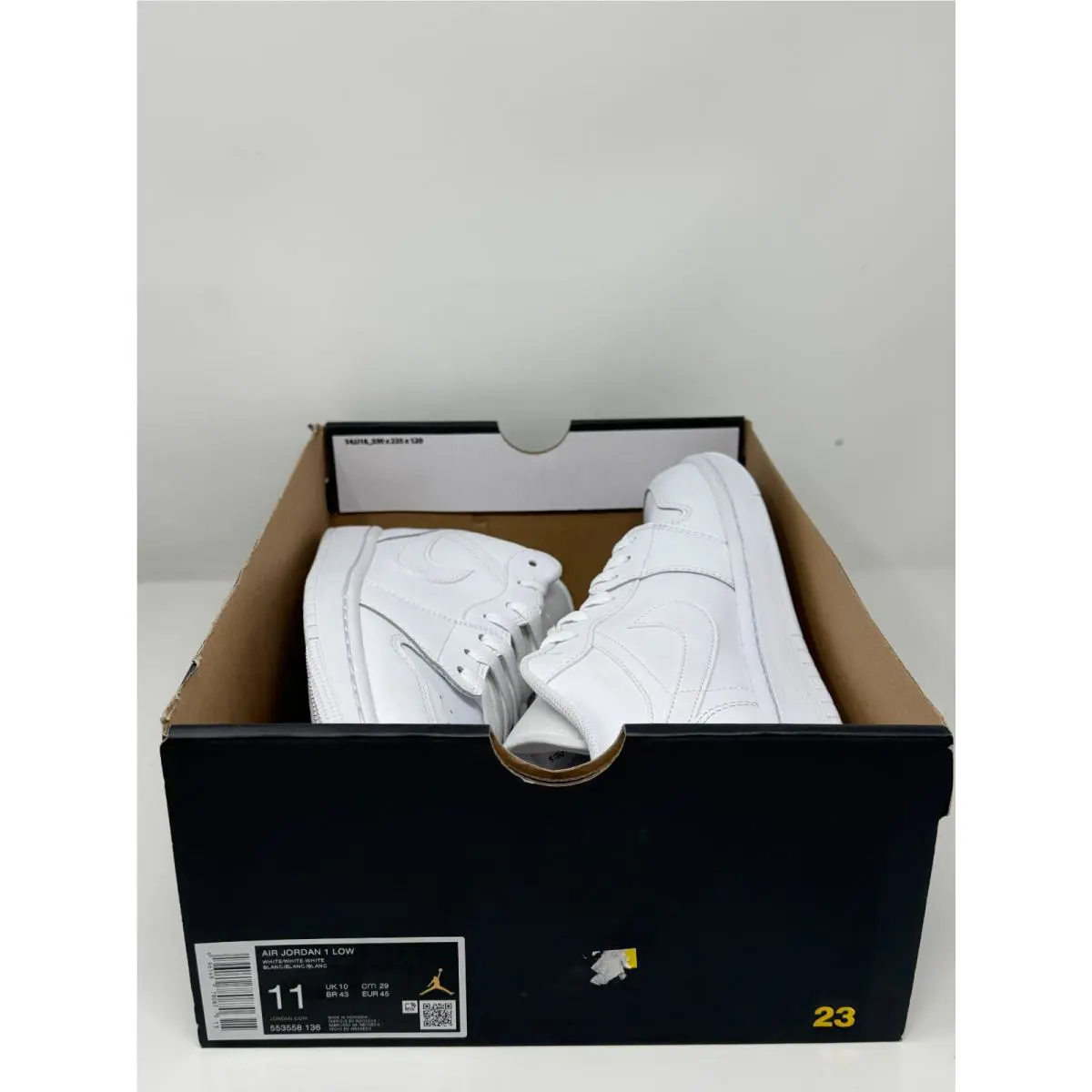 Nike shoes - Air Jordan 1 Mid - Air Mid - 554724 100 - White (UPC: 196149780870) 5