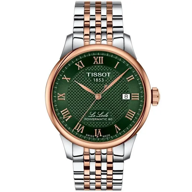 Tissot Le Locle 39.3mm Green Dial Men`s Watch T0064072209301