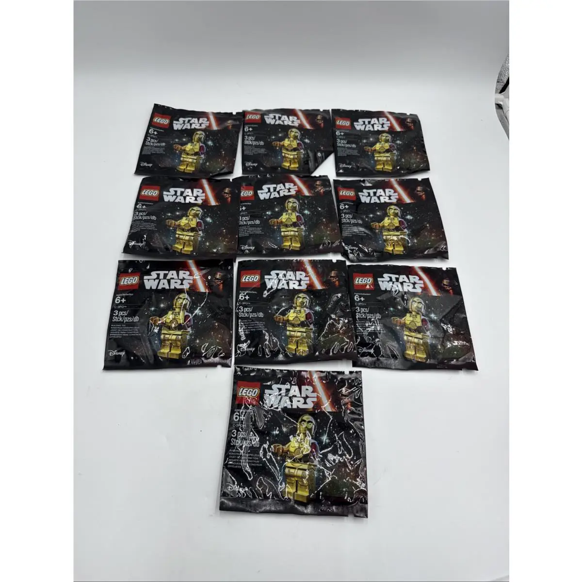 Lego Star Wars C-3PO Red Arm Polybag 5002948 10 Pack