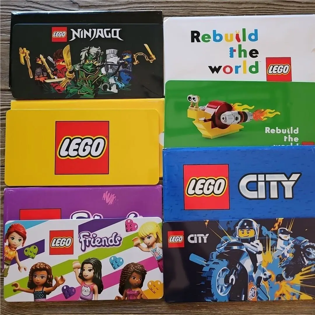 6 Lego Vip License Plates Tin with Sleeve Collectibles City Ninjago Friends