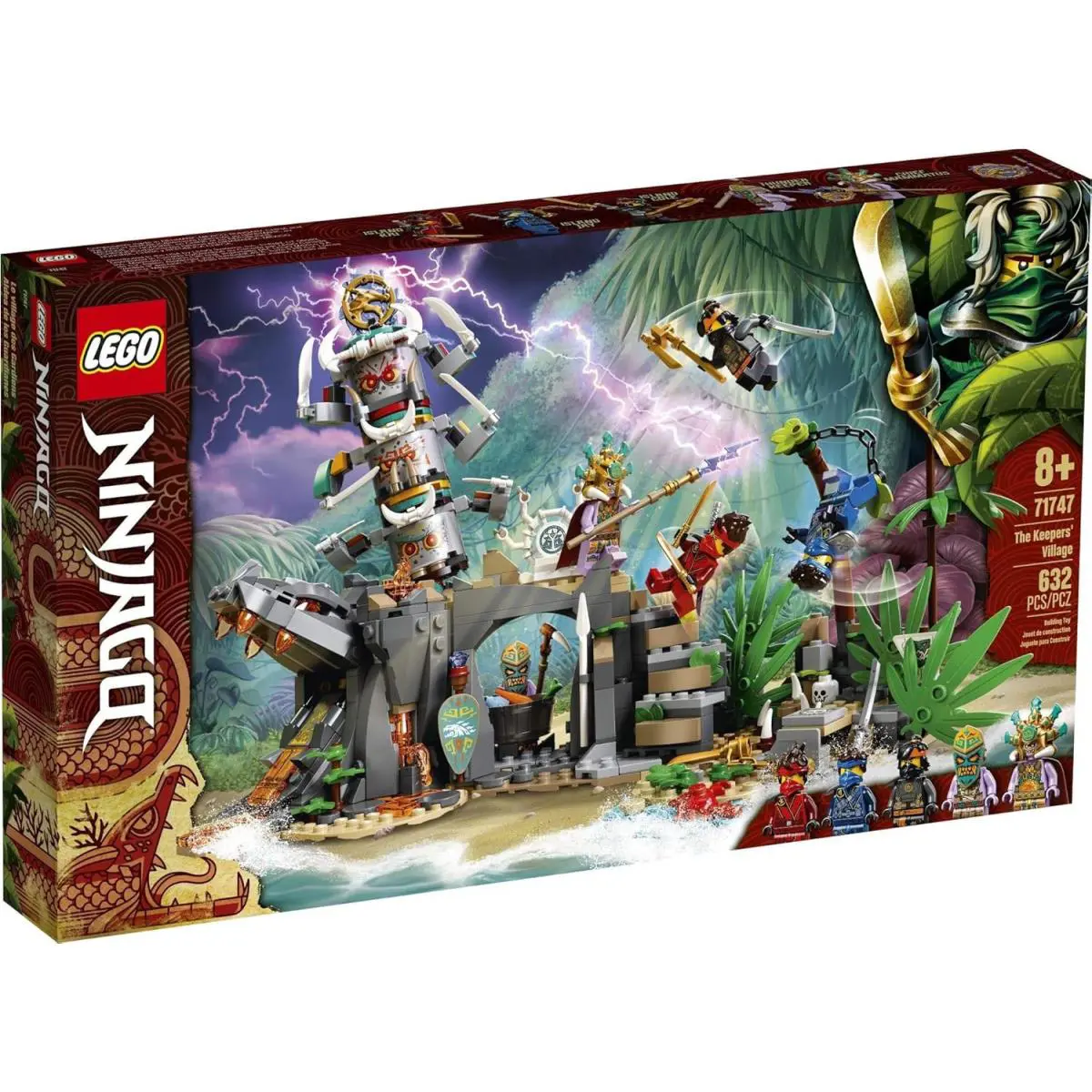 Lego 71747 Ninjago The Keepers` Village Island Cole Jay Kai Thunder