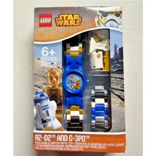 Lego Star Wars R2-D2 and C-3P0 Watch 8020394 Blue 2015 Rare Retired