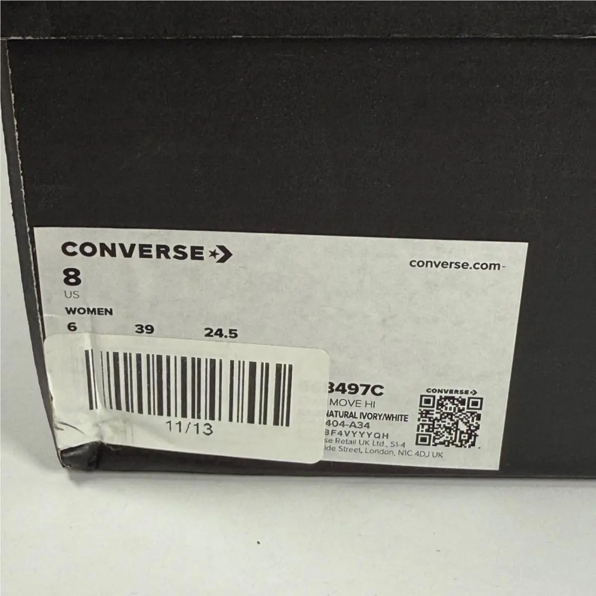 Converse shoes - Chuck Taylor All Star Move HI - 568497C - Black 2