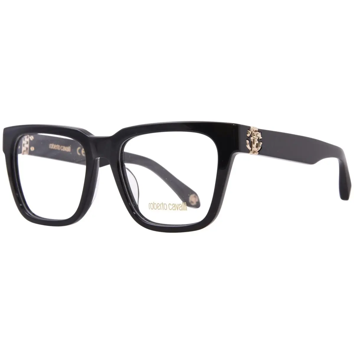 VRC026M 0700 Eyeglasses Black Full Rim Square Shape 54mm by Roberto Cavalli