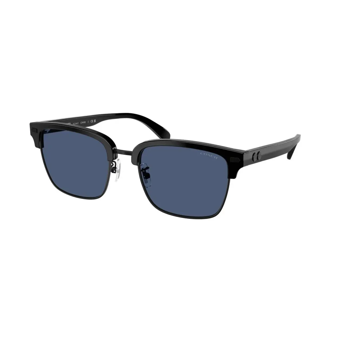 Coach HC 8412 cw406 Black Blue Solid 500280 Sunglasses