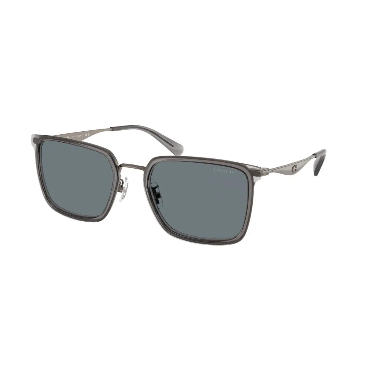 Coach HC 7171 cw226 Gunmetal Grey Grey Sol 945755 Sunglasses