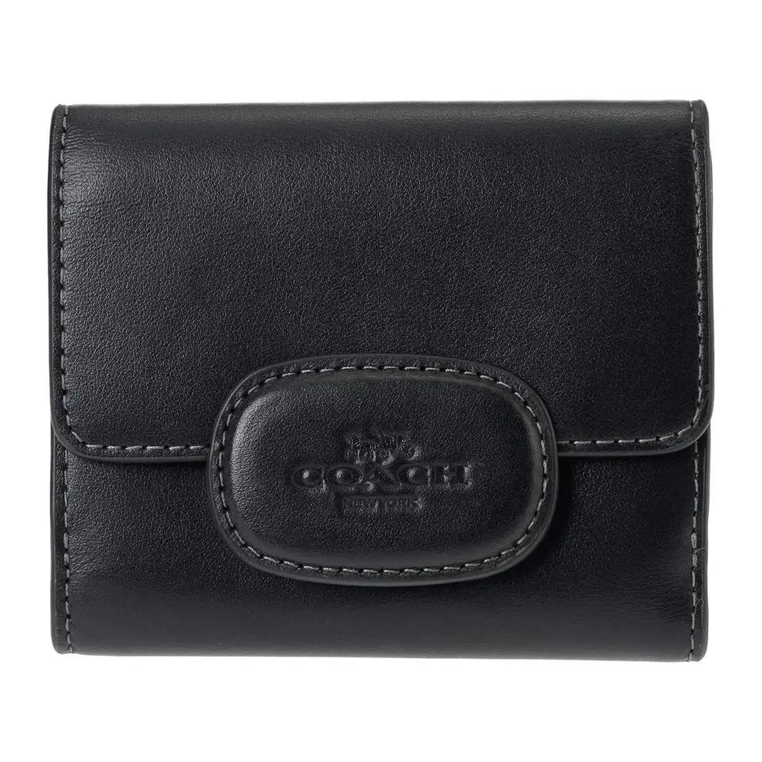 Coach Women`s Black Eliza Small Refined Calf Leather Wallet CT985