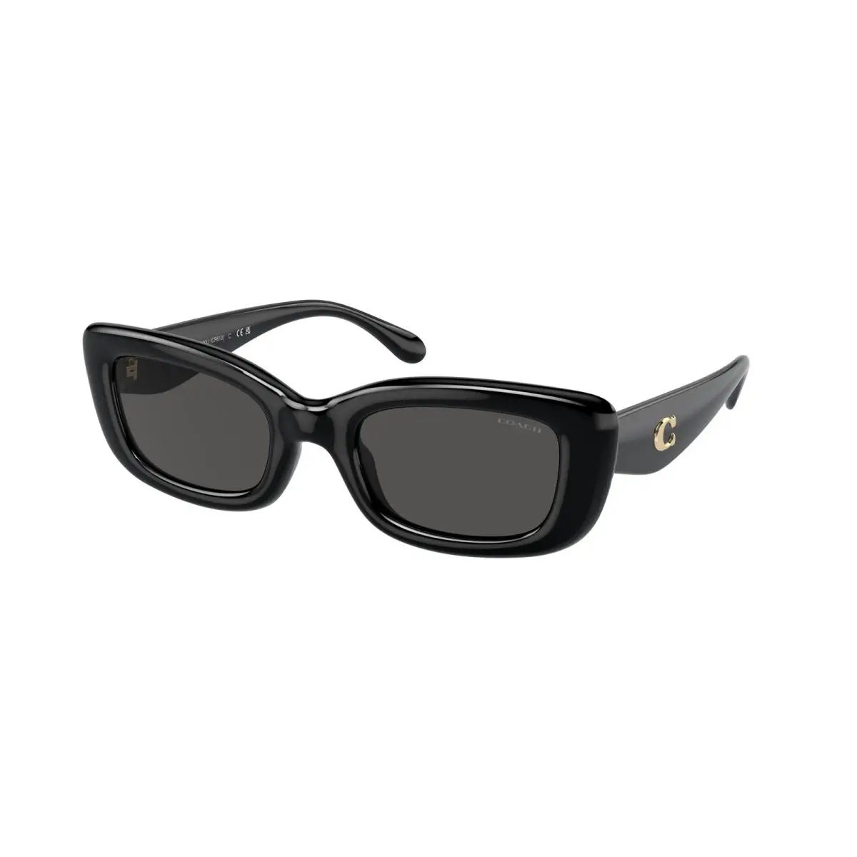 Coach HC 8390U cr610 Black Grey Solid 500287 Sunglasses