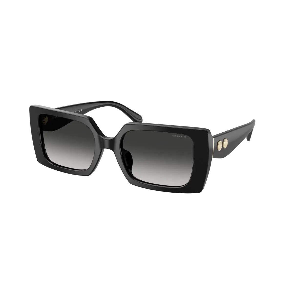 Coach HC 8409U cw224 Black Grey Gradient 50023C Sunglasses