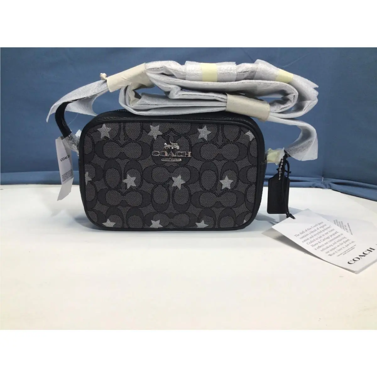 Coach CO926 Mini Jamie Camera Bag Signature Jacquard Star Embroidery