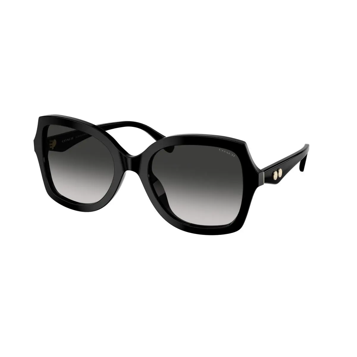 Coach HC 8410U cw225 Black Grey Gradient 50023C Sunglasses