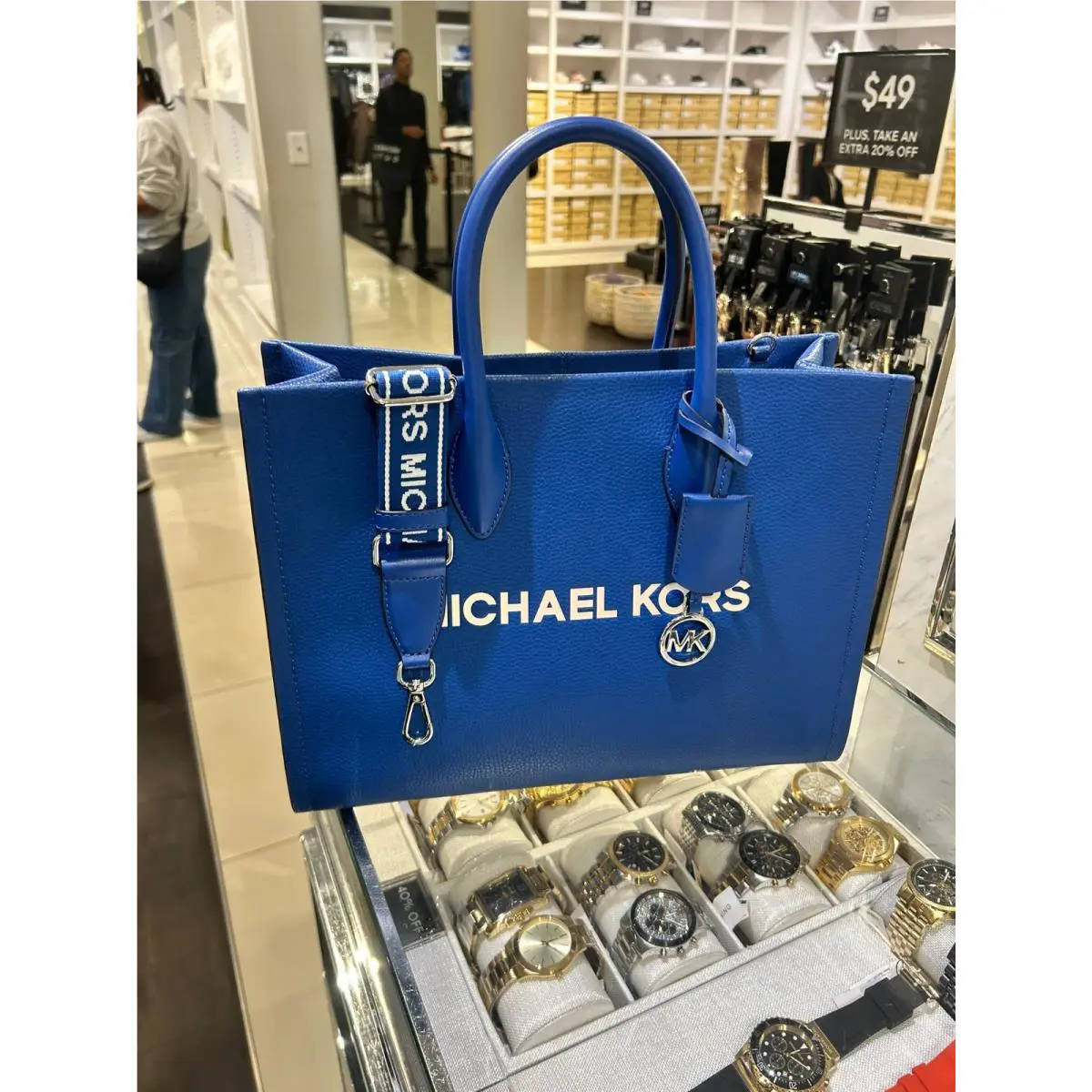 Michael Kors Mirella Medium Crossbody Tote Bag Women Purse Leather Handbag