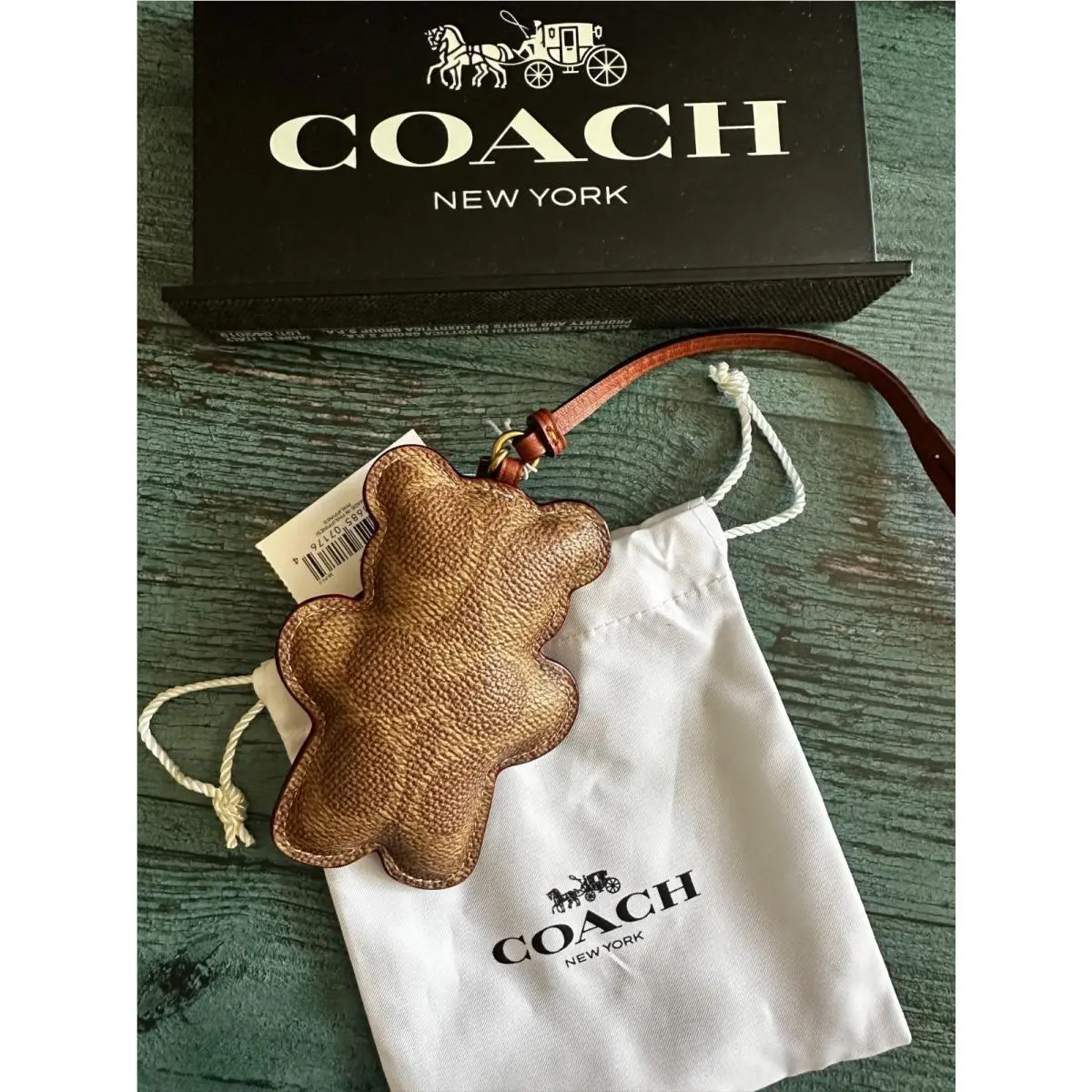 BN Coach Bear Puffy Bag Charm CCX44