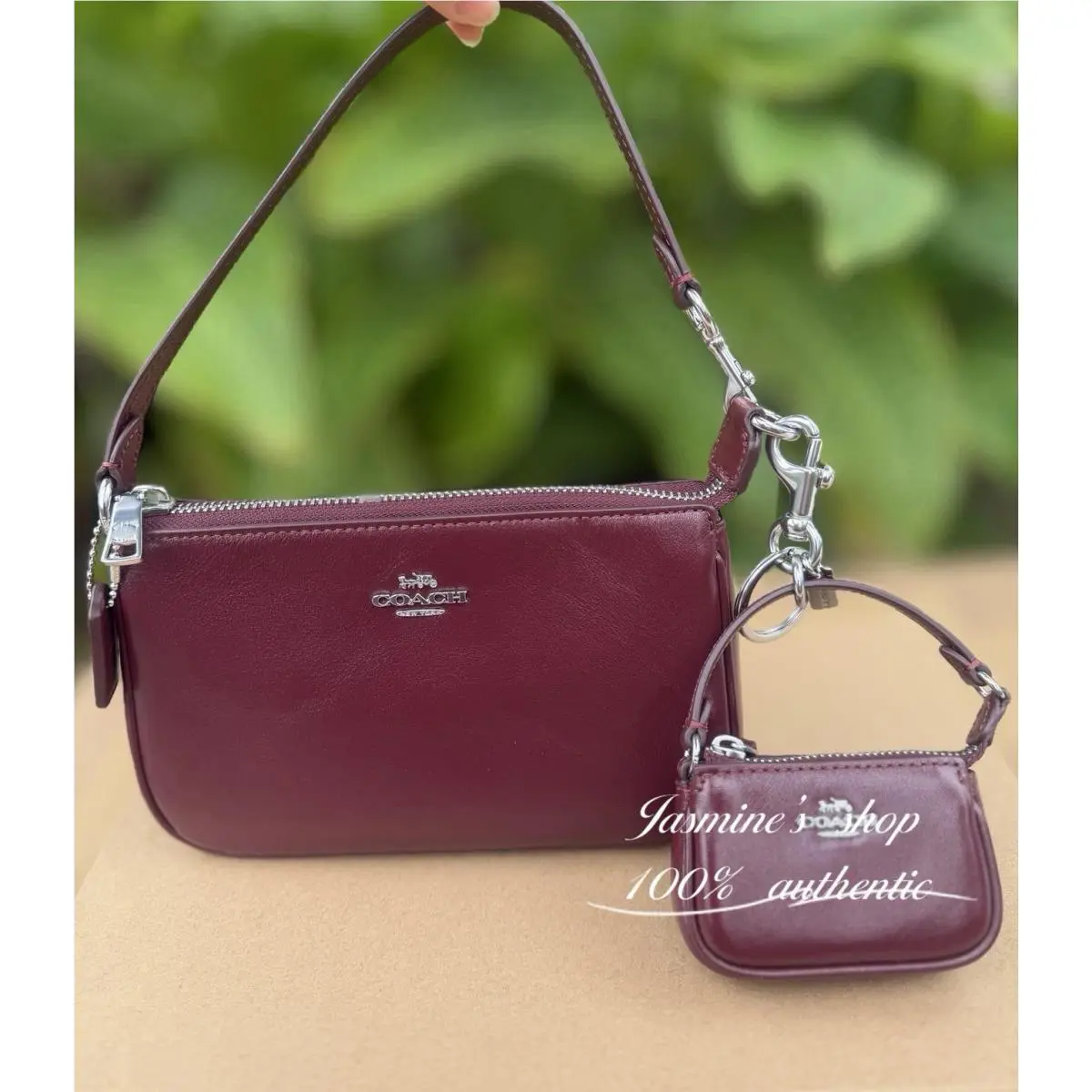 Coach Boxed Nolita 19 and Nolita Bag Charm Set Smooth Leather CCK95