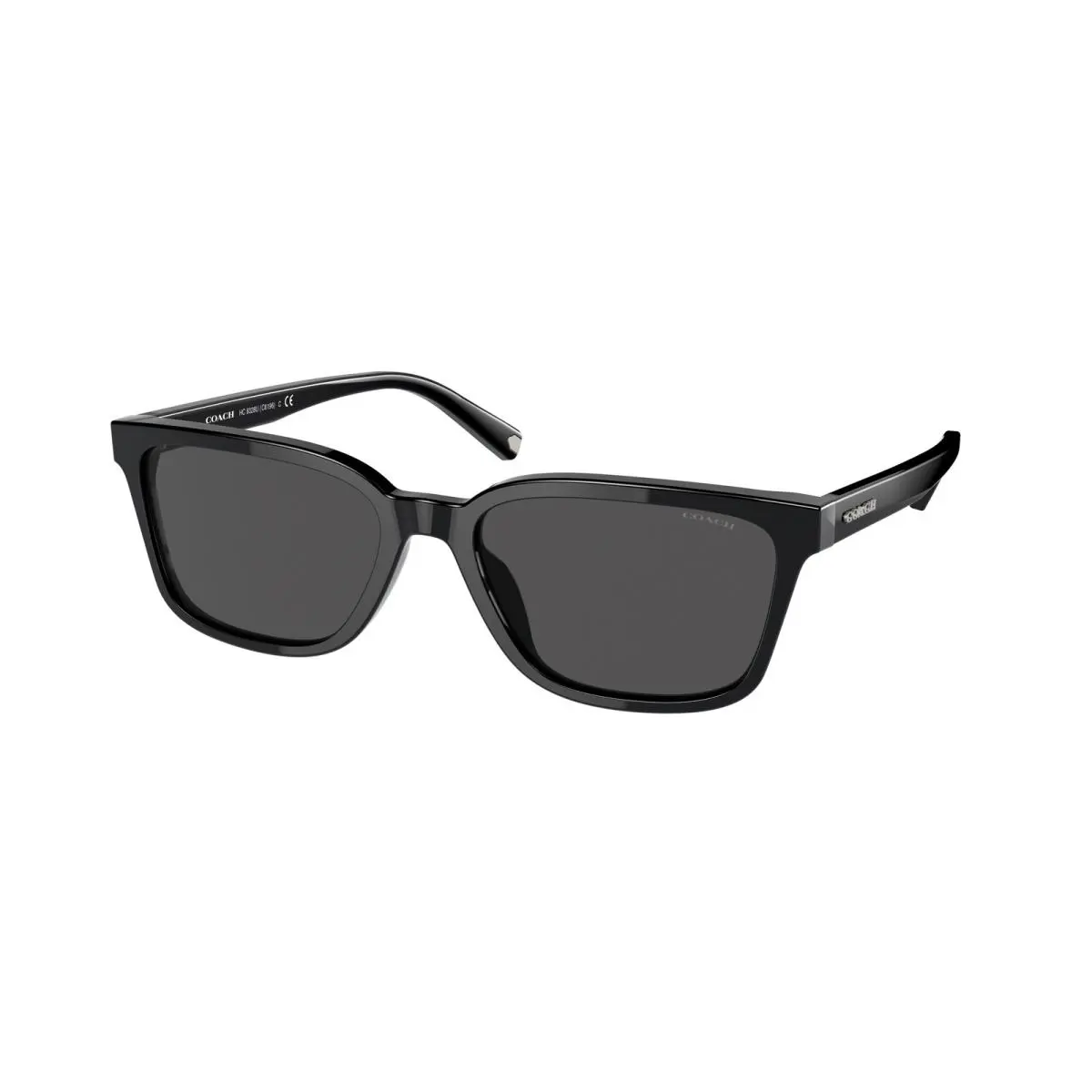 Coach HC 8328U c6196 Black Dark Grey Solid 500287 Sunglasses