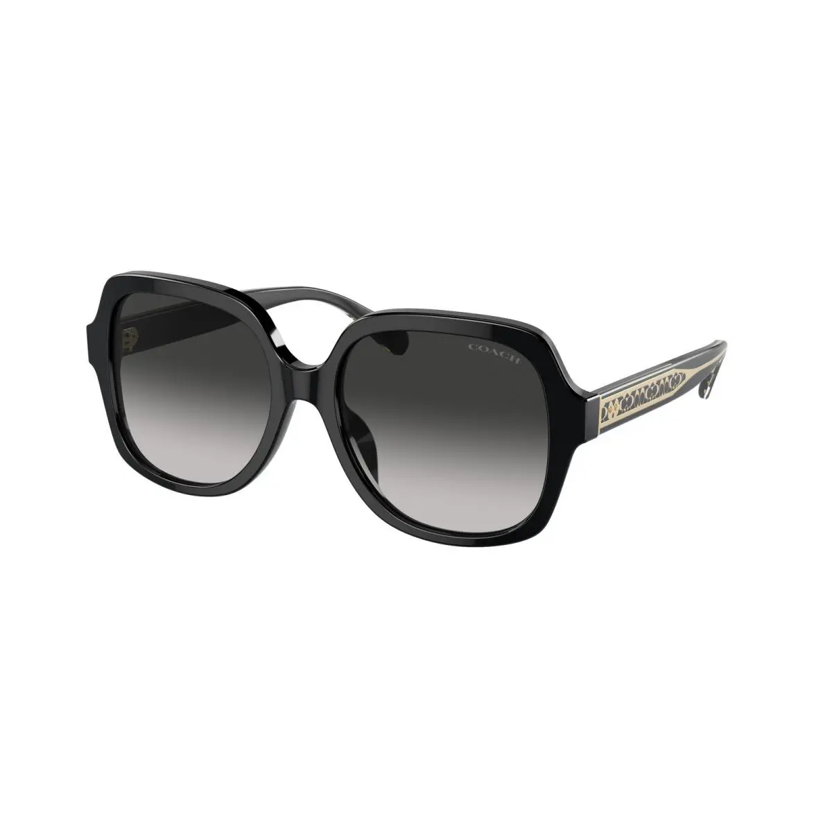 Coach HC 8395U cr614 Black Grey Gradient 50023C Sunglasses