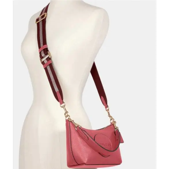 Coach Women’s Dempsey Shoulder Bag with Patch Color Im/fuchsia Size Small