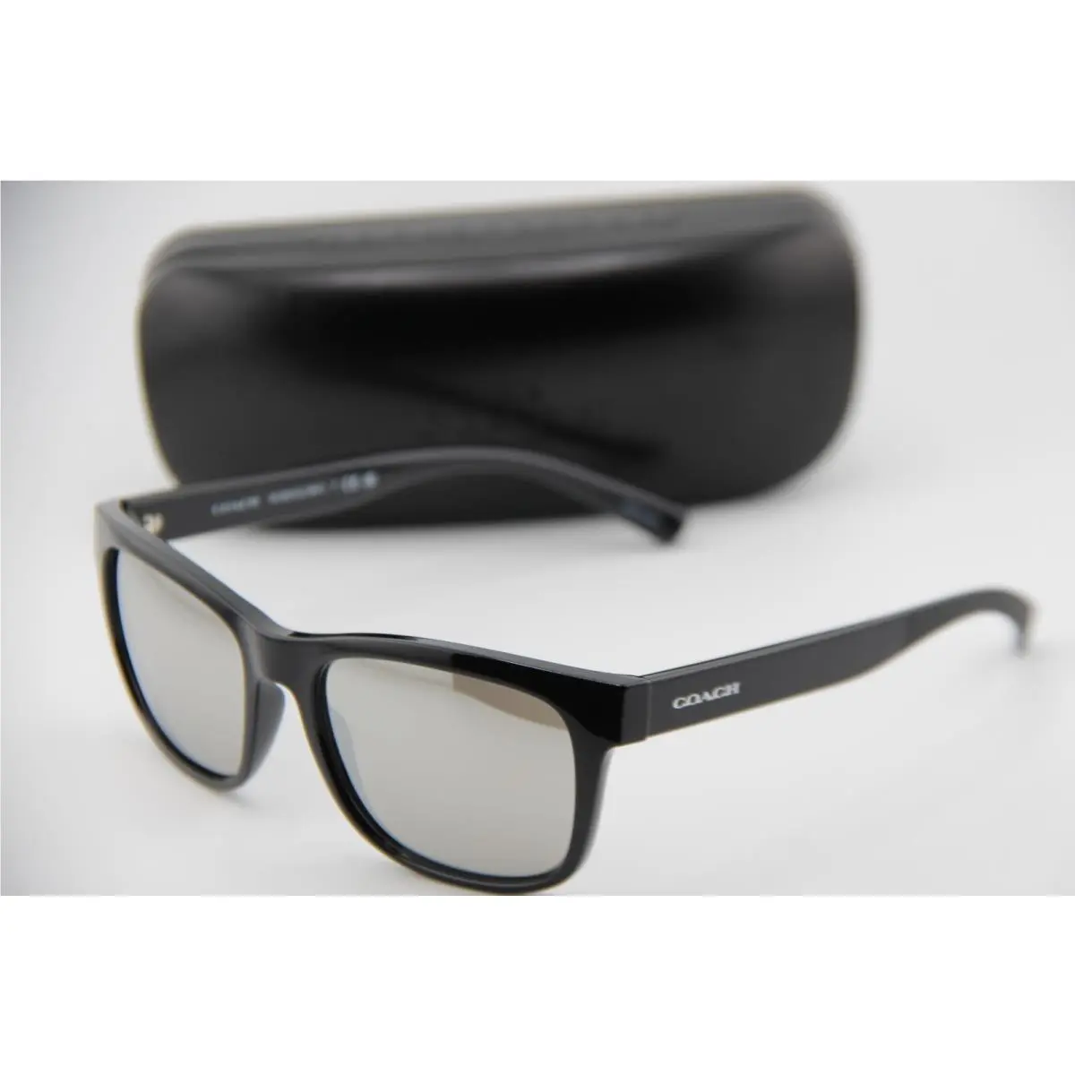 HC 8212 54676G Black Mirrored Frames Sunglasses 56-18 by Coach