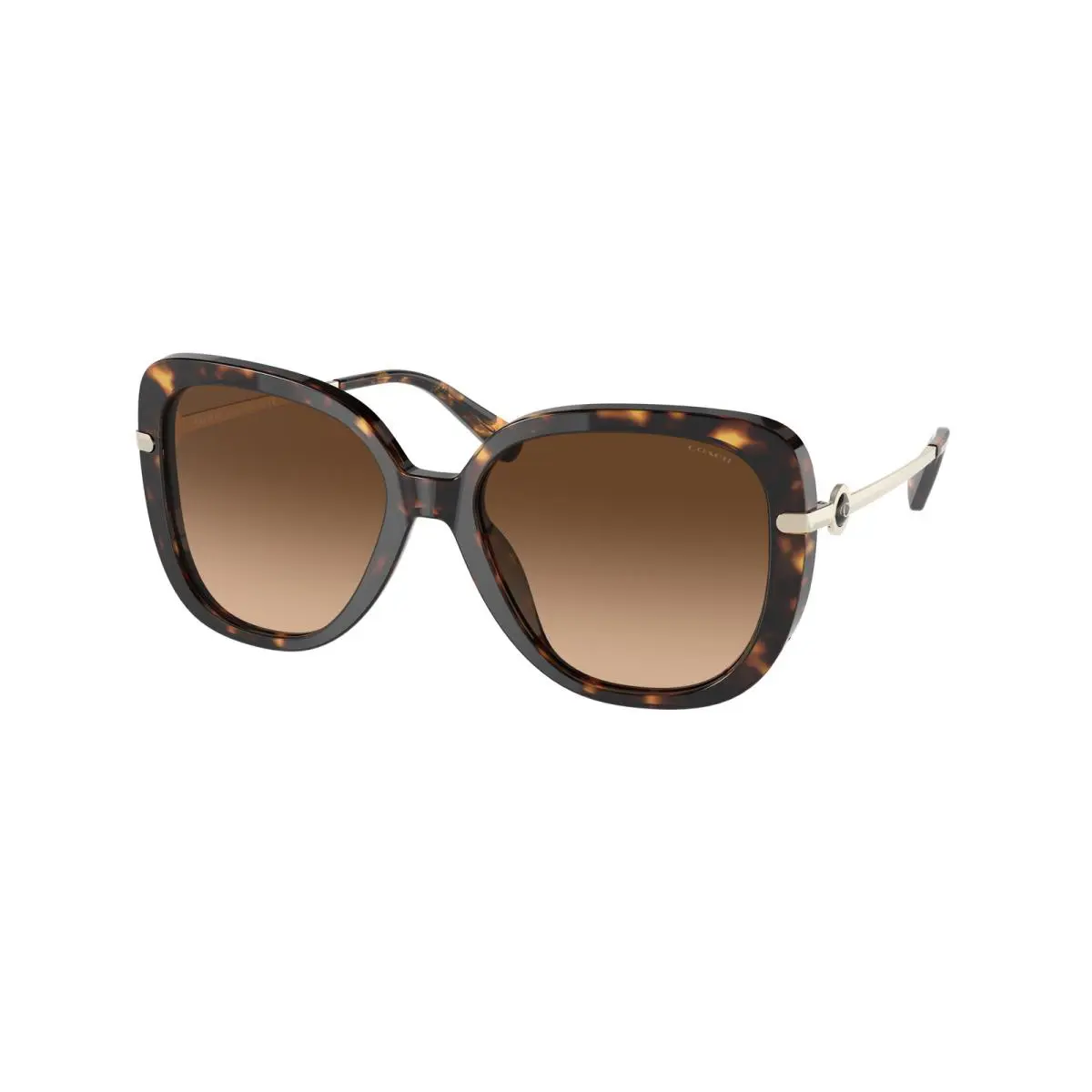 Coach HC 8320 c6180 Dark Tortoise Dark Brown 512074 Sunglasses