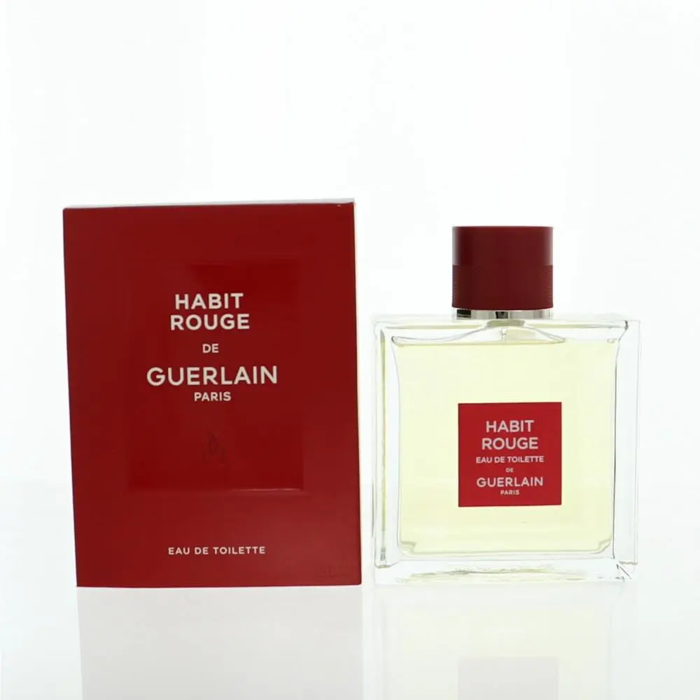 Guerlain Habit Rouge by Guerla For Men 3.3 Oz Eau De Toilette Spray