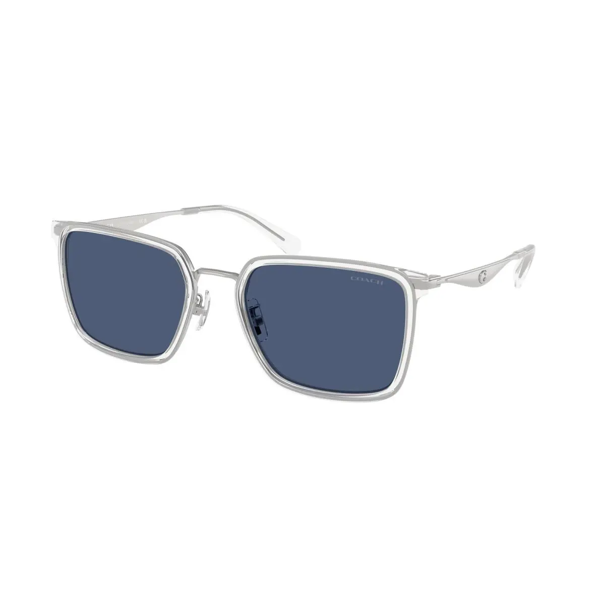 Coach HC 7171 cw226 Silver Transparent Cle 945580 Sunglasses