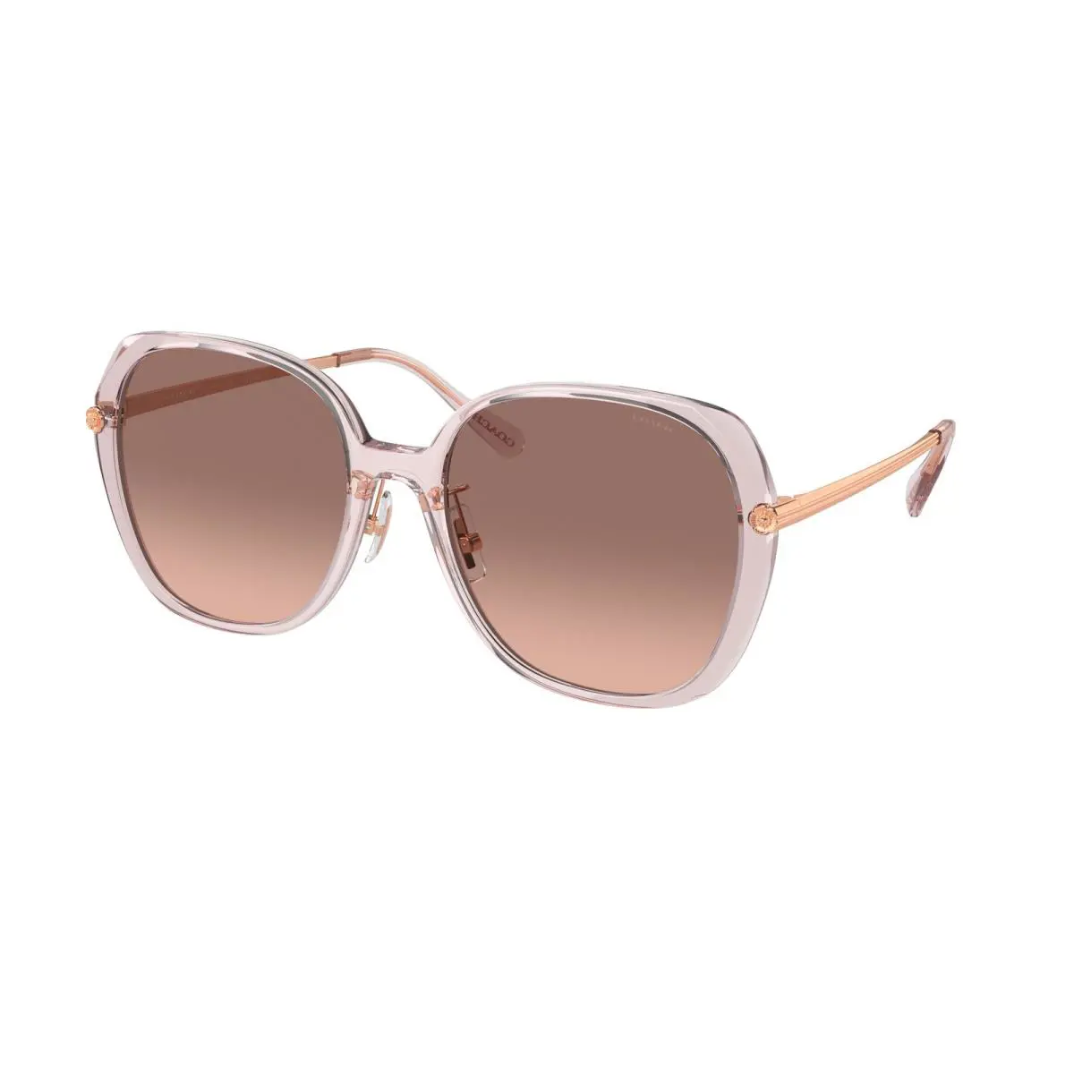 Coach HC 8403D cr636 Transparent Rose Brown p 570513 Sunglasses