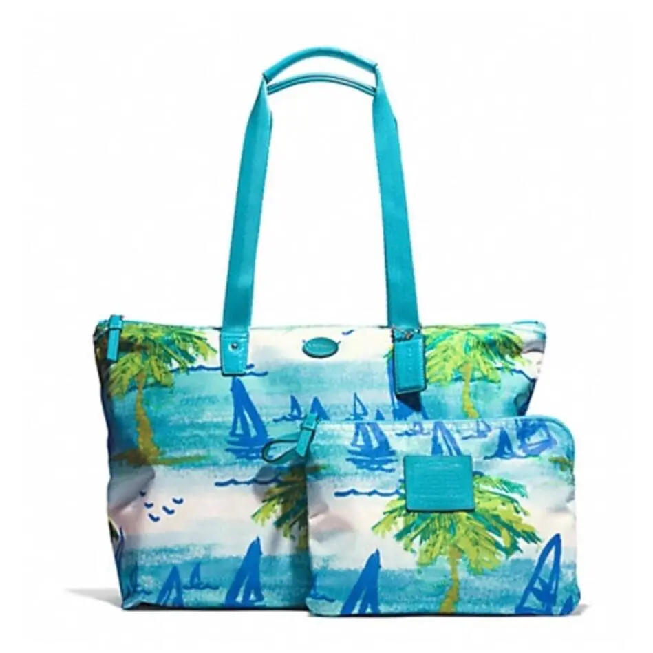 Beach Scene Getaway Weekender F30022 by Coach