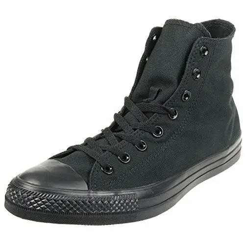 Converse Unisex Chuck Taylor All Star High Top Shoes Black Monochrome 10 M US