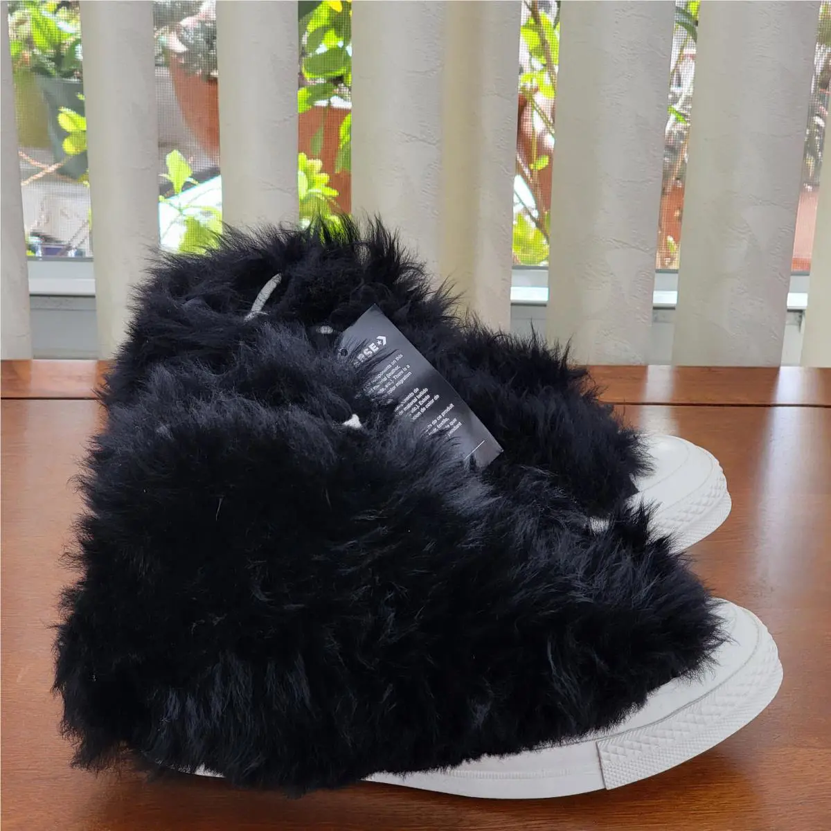 Converse shoes - Chuck 70 Fuzzy Hi - Chuck Fuzzy - 170586C - Black / Egret (UPC: 194432689435) 0