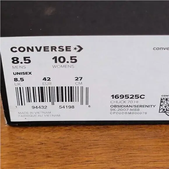 Converse shoes - Converse Chuck 70 High - Chuck High - 169525C - Obsidian / Serenity 12