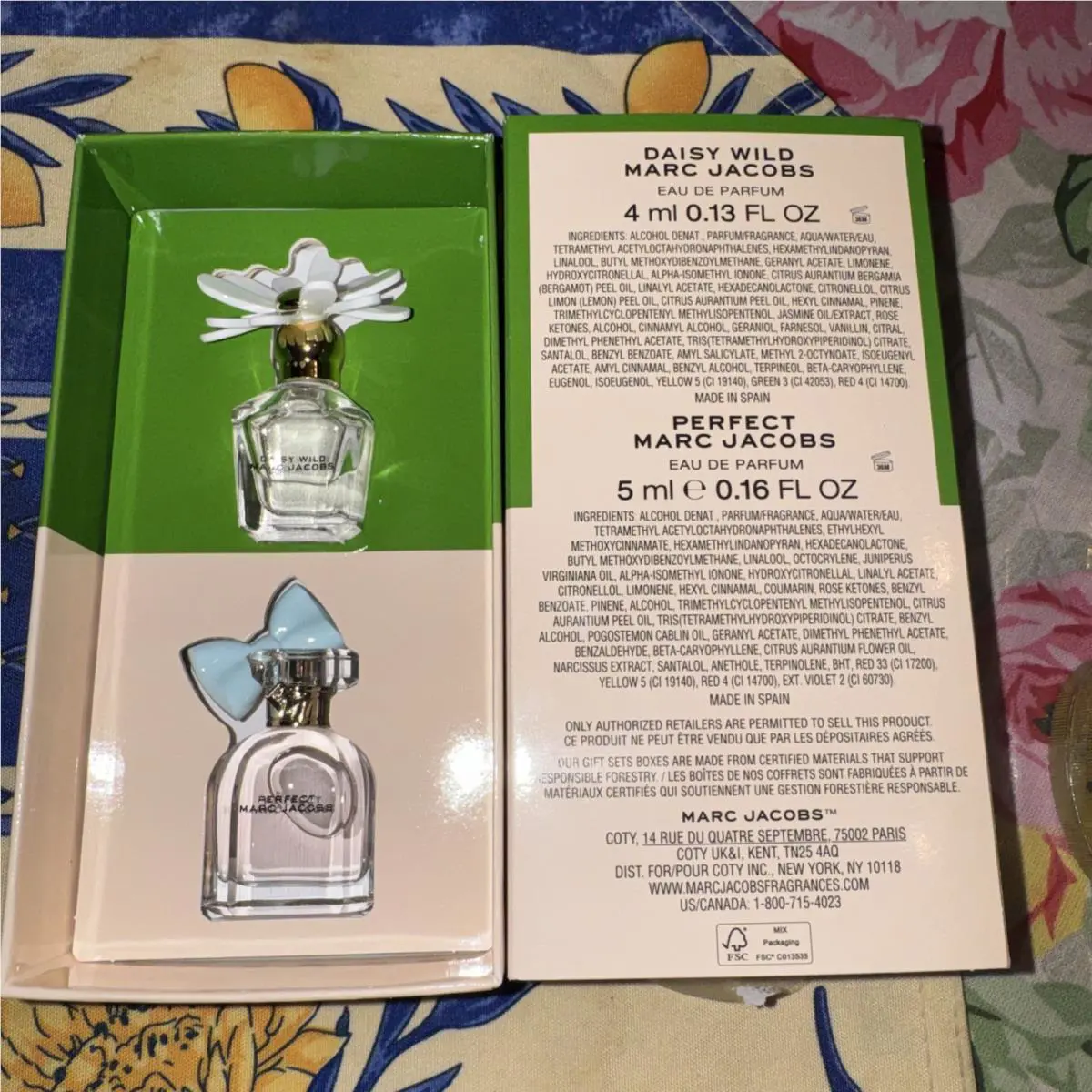 Marc Jacobs Perfect Daisy Wild-women`s Eau de Parfum - 4-5 ml Set of 2
