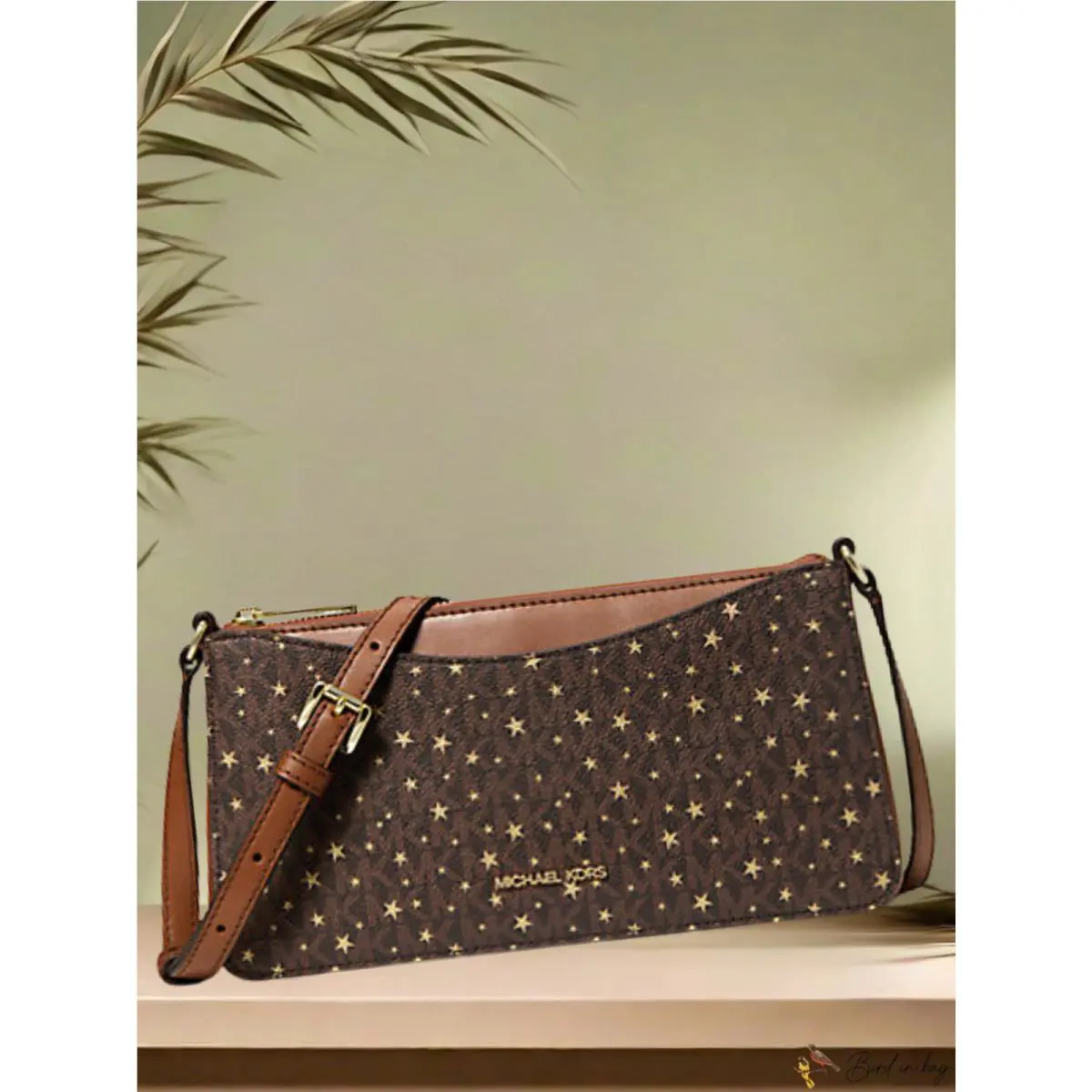 Michael Kors Arden Women Medium Shoulder Crossbody Purse Bag Brown Messenger MK