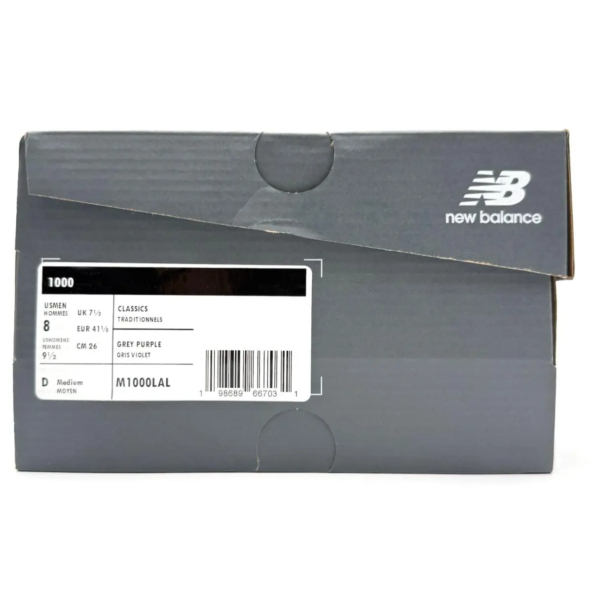 New Balance shoes - New Balance 1000 - M1000LAL - Gray, Manufacturer: Pearl Grey / Taro / Angora 13