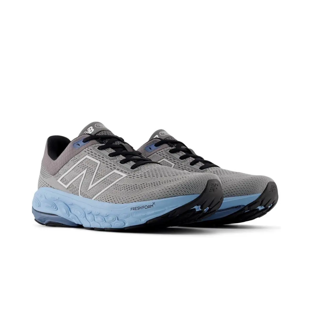 New Balance shoes - Slate Grey with Chrome Blue and Sea Salt 2