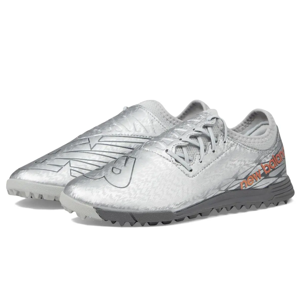 Boy`s Shoes New Balance Kids Furon v7 Dispatch TF Little Kid/big Kid - Silver/Brighton Grey