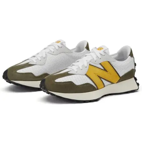 New Balance shoes - New Balance 327 - MS327PO - White Olive Yellow - U60 - MS327PO 7