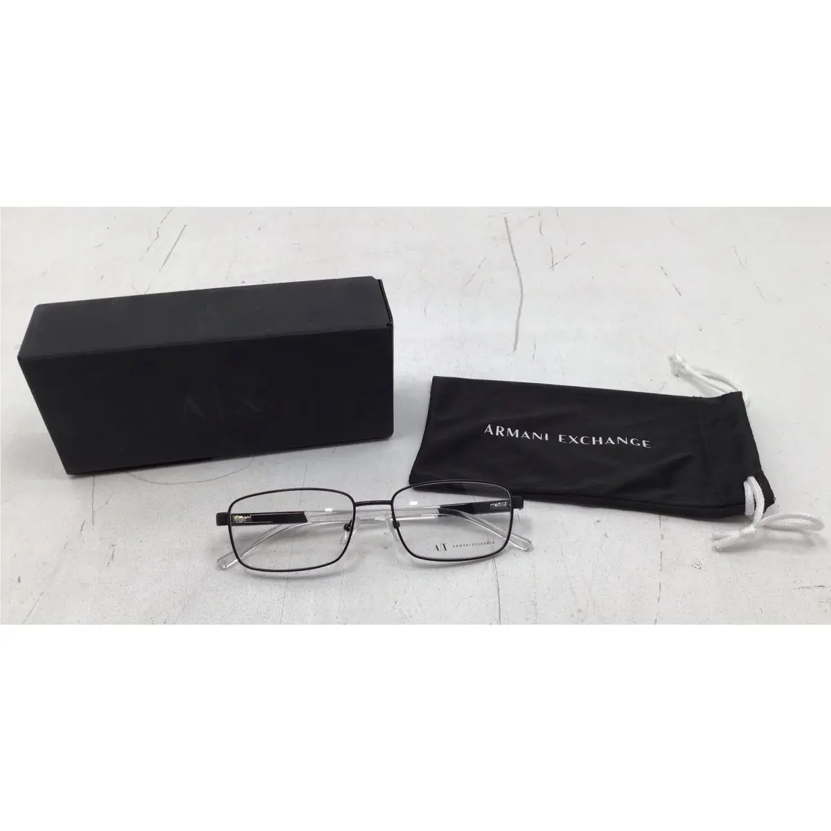 Armani Exchange Men`s Eyeglass Frames AX1050 In Matte Black Size 56mm