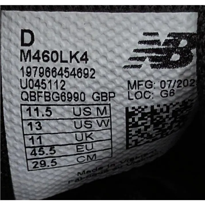 New Balance shoes - New Balance 460v4 - M460LK4 - Black (UPC: 0197966454883) 10